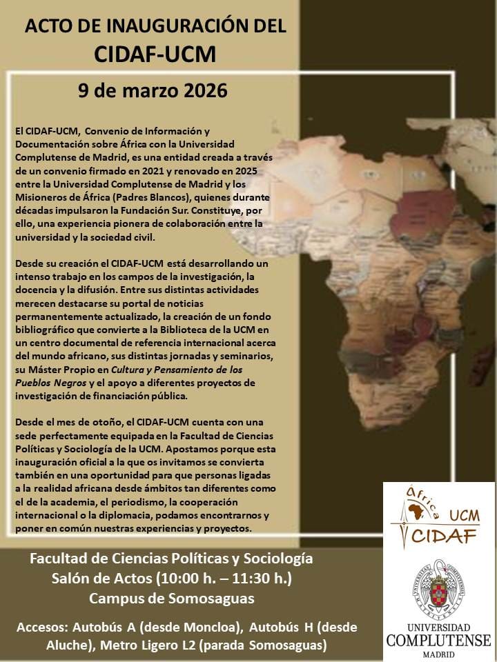 CIDAF-UCM: Acto de Inauguración (9 marzo 2026. Madrid)