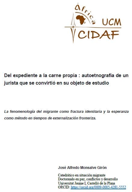 Del expediente a la carne propia : autoetnografía de un jurista que se convirtió en su objeto de estudio, por José Alfredo Monsalve Girón